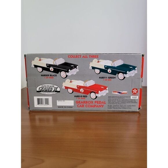 Texaco Fire Chief Black 1955 Chevy Bel Air Diecast Pedal Car By Gearbox #A67 - Picture 5 of 11